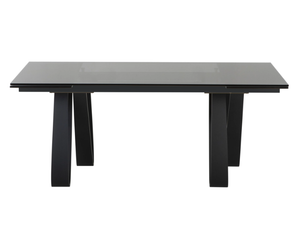 BUTTERFLY - Extending rectangular wood and glass table _ Tonin Casa